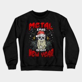 Metal Xmas Heavy New Year Christmas Crewneck Sweatshirt